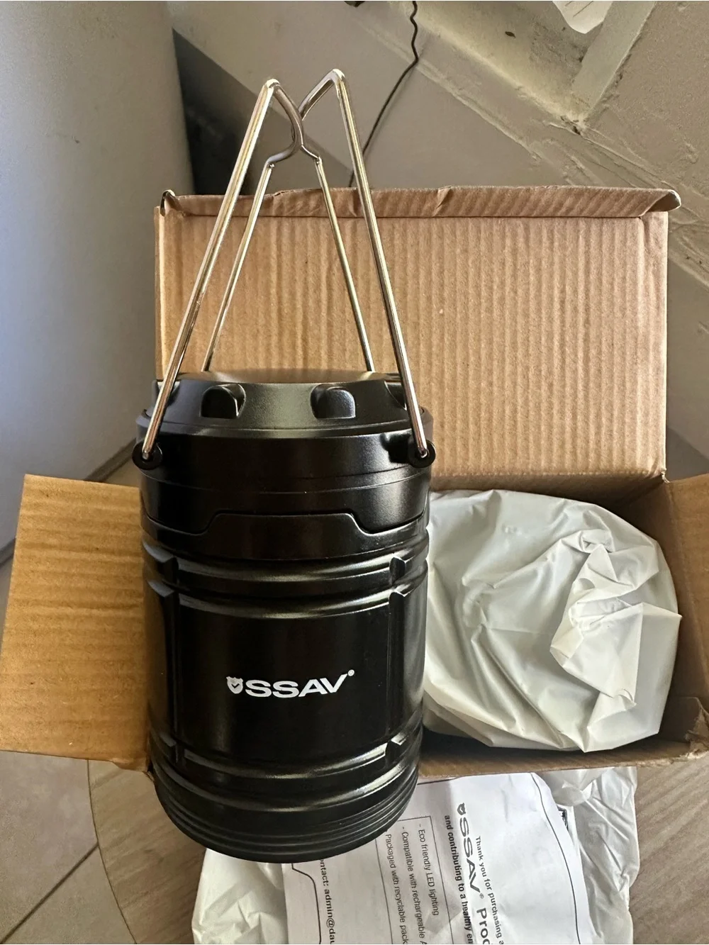Black Outdoor String Lantern Light